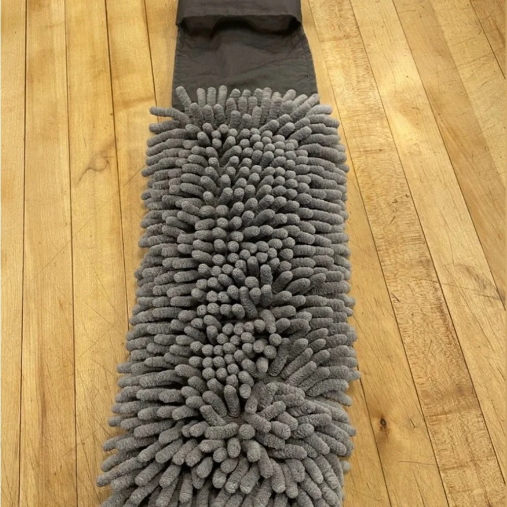Norwex Graphite Chenille Hand Towel EUC